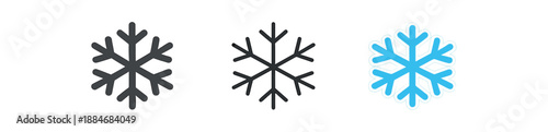 winter holidays snowflake minimal geometric winter symbol