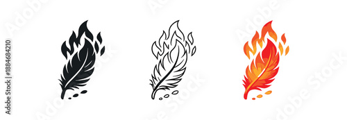 emotional resilience feather burning softly renewal from pain