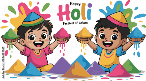 Happy Holi background	