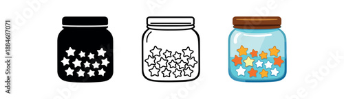 emotional resilience jar of tiny stars each handled tough moment