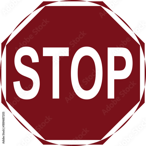 Vector illustration of Stop and Go sign sign isolated on pure white. EPS file available