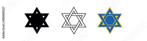 cultural spiritual holidays of david simple outline symbol