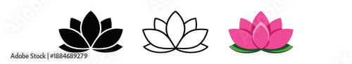 cultural spiritual holidays lotus flower spiritual calm icon