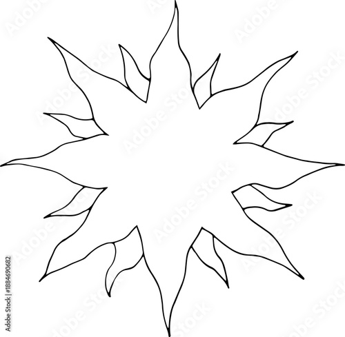 Magic tarot mystic stars illustration