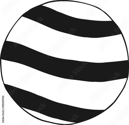 Planet universe hand drawing illustration