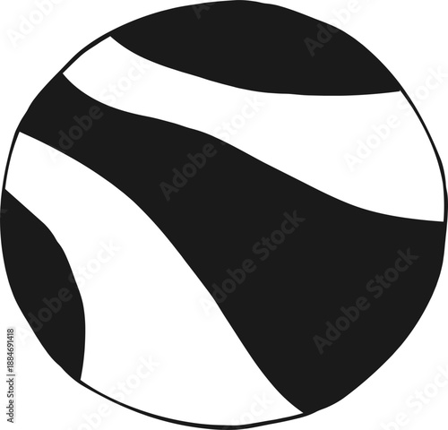 Planet universe hand drawing illustration