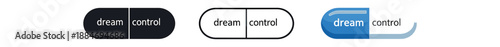 dream technology tiny capsule labeled dream control minimal futuristic concept