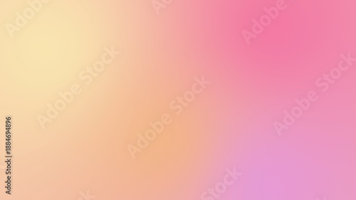 Warm pastel peach, yellow and pink gradient with smooth blur, ideal abstract background for banner, cover, poster or wallpaper.