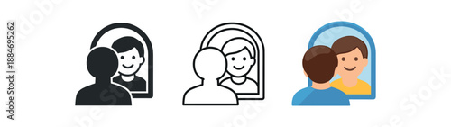 emotional design mirror reflecting smile self reflection positive emotional insight