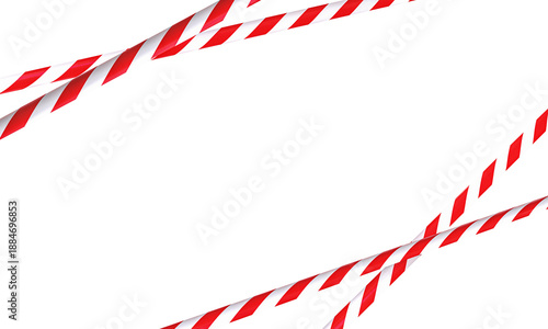 Photos Caution tape isolated transparent background 3d