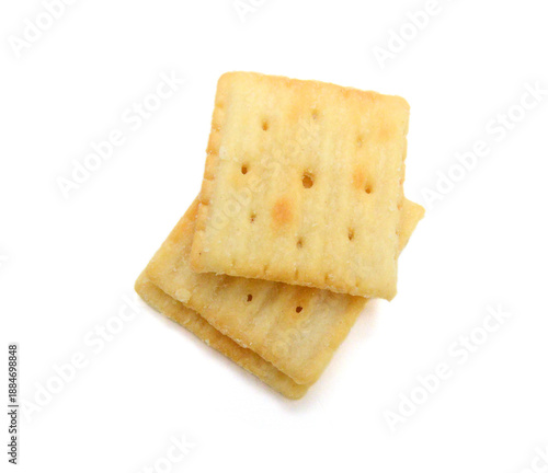 Cracker isolated on white background