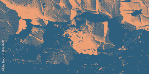 Letterpress ink textures. Set of 3 Rough, eroded lino print textures taken from high resolution scans