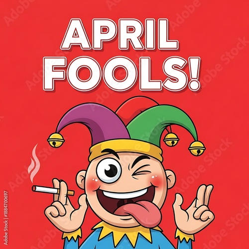 Obraz na płótnie April fools! jester celebration