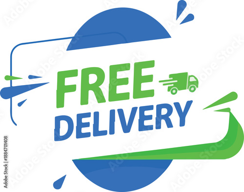 Free Delivery Icon Express Service for Customer Orders & Online Shopping Needs