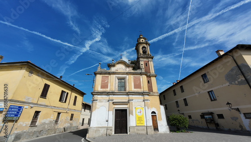 Madonna del Patrocinio church in Nicorvo, Lombardy, Italy