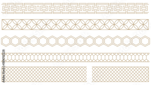 Seamless ornamental frame border, vector illustration featuring decorative patterns and elegant design elements, ideal for invitations, stationery