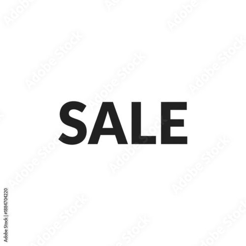 "SALE" prominently displayed in large, dark gray, three-dimensional letters against a solid black background, evoking a sense of urgency and opportunity.