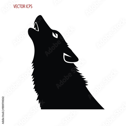 Howling Wolf Silhouette