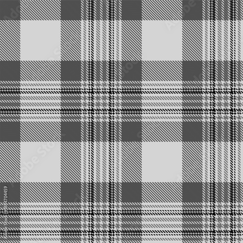 Black and white plaid seamless pattern.