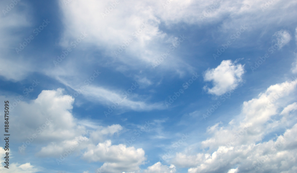 Naklejka premium blue sky High angle air