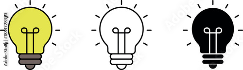 Electric lamp, light, innovation, solution, creative thinking, electricity. 