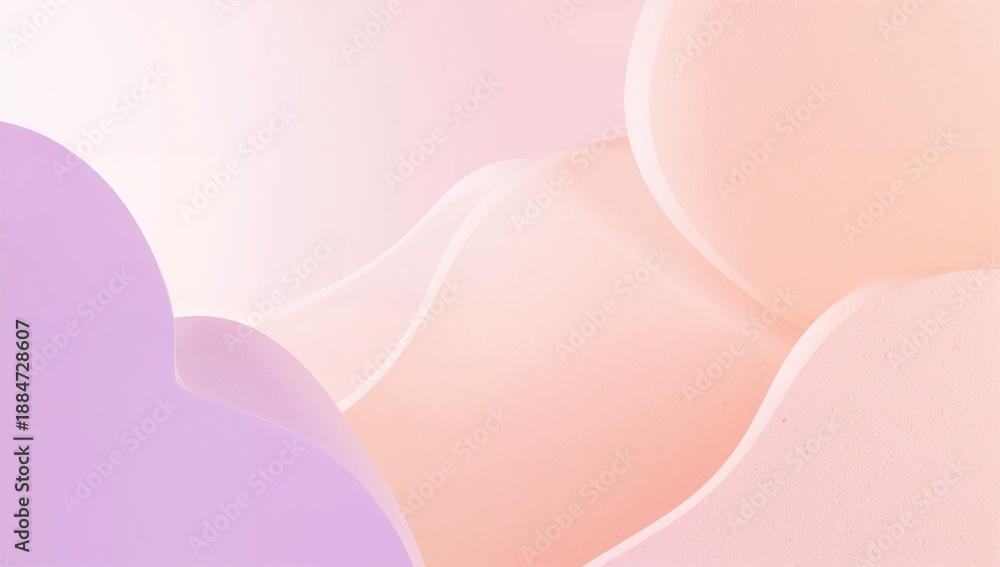 Obraz premium A soft and serene abstract background with gentle pastel colors and smooth curves
