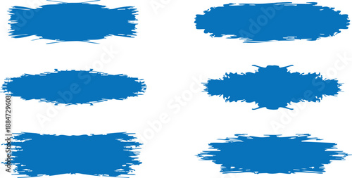 brushstroke and paintbrush template with splashes grunge. Vector set black ink brush stroke. Dirty artistic design elements. Grunge splatter