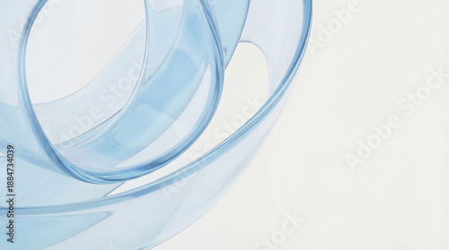 Abstract Blue Glass Swirl