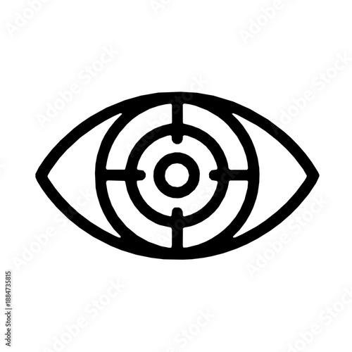 Eye Gaze Control Spatial UI Accessibility Rounded Style Icon