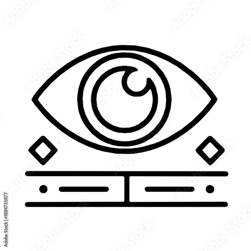 Predictive Bio-Digital Vision Timeline Icon Vector