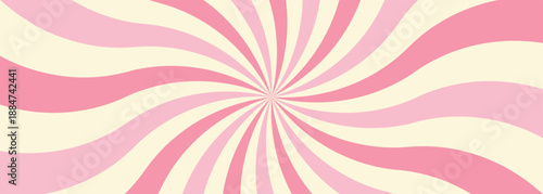 Vibrant pink and yellow psychedelic spiral pattern