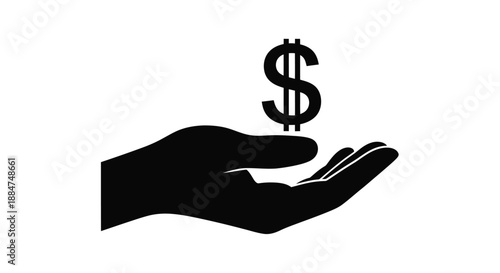 A hand offering a dollar sign symbolizing finance and monetary support