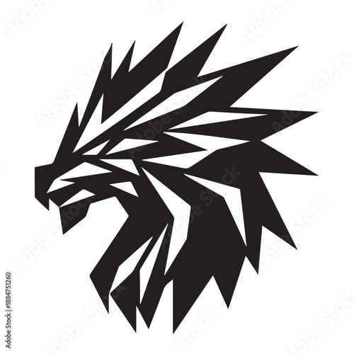 Dragon silhouette vector 