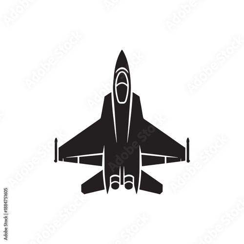 Fighter Jet Silhouette Icon