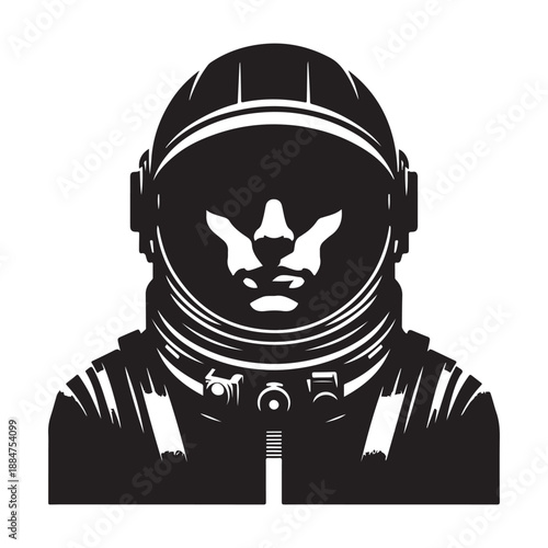 Aerospace Engineer silhouette vector illustration 