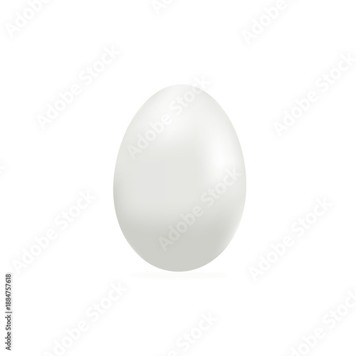 Easter greeting card with realistic illustration of a colored egg