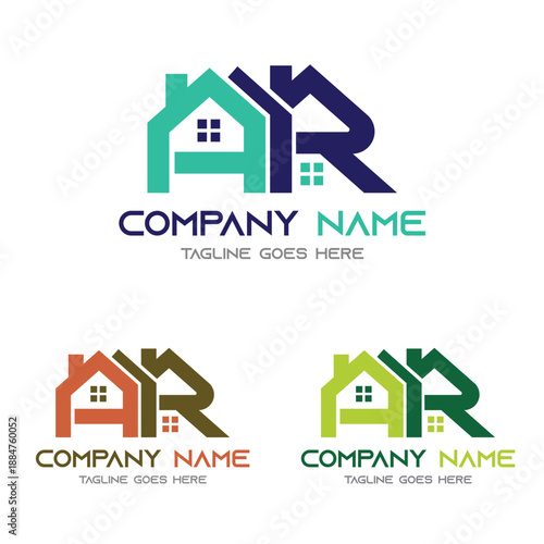 A and R letters Logo for Real Estate Business, letter logo