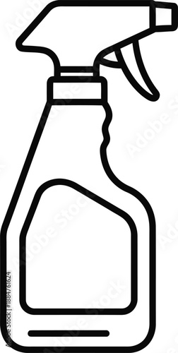 Simple line drawing of a spray bottle