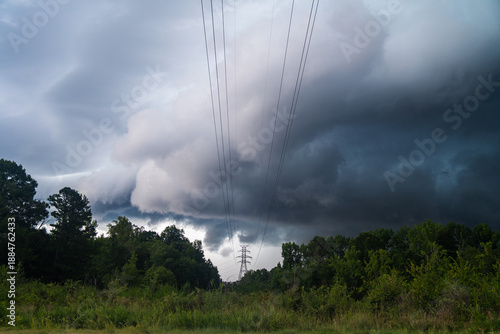Storm Clouds over nature 