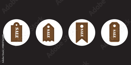 New Label collection set. Sale tags. Discount ribbons, banners and icons. Shopping Tags. Sale icons, Tags And Ribbon design eps 10