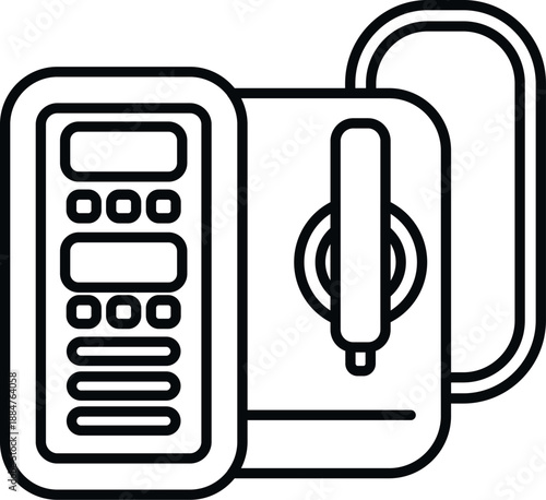 Defibrillator for emergency first aid heart resuscitation