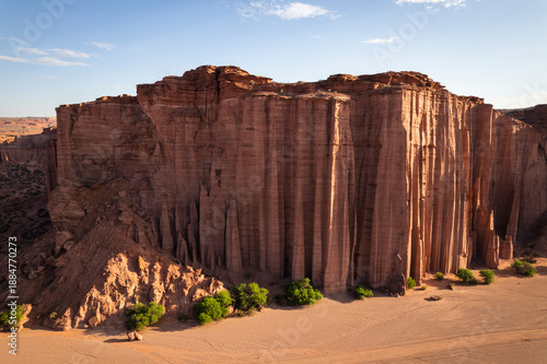 Εκτύπωση καμβά Talampaya National Park in La Rioja, Argentina, featuring towering red rock canyons and arid desert landscapes shaped by erosion, a UNESCO World Heritage Site of geological and prehistoric value