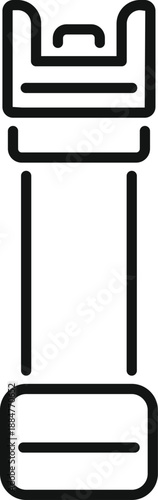 Stun gun icon on a white background, representing non lethal self defense