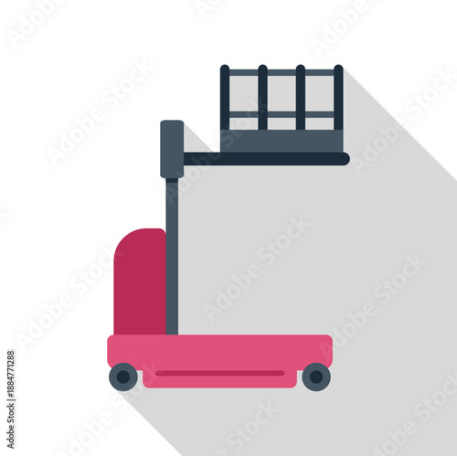 Pallet jack moving goods in a logistics warehouse setting, symbolizing inventory management