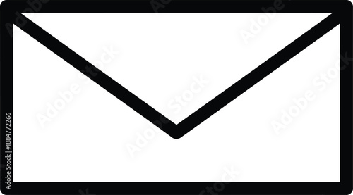 Simple envelope icon representing email or mail