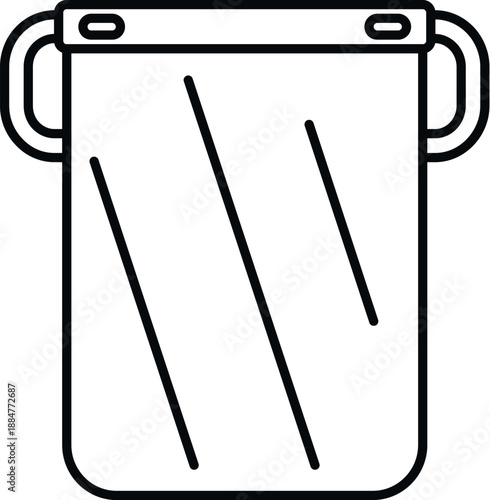 Personal protective equipment line art protecting against infectious diseases and viruses