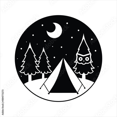 Classic Magician Top Hat Vintage Logo Design