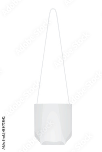 White woman hand bag. vector 