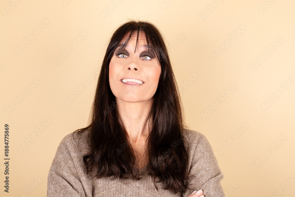 Fototapeta premium Frau, schielend