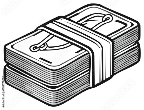 Cash Bundle Illustration